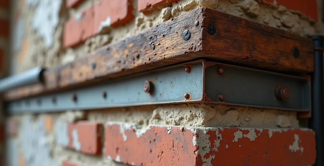 Cross-section view of 19th century warehouse showing hidden renovation challenges