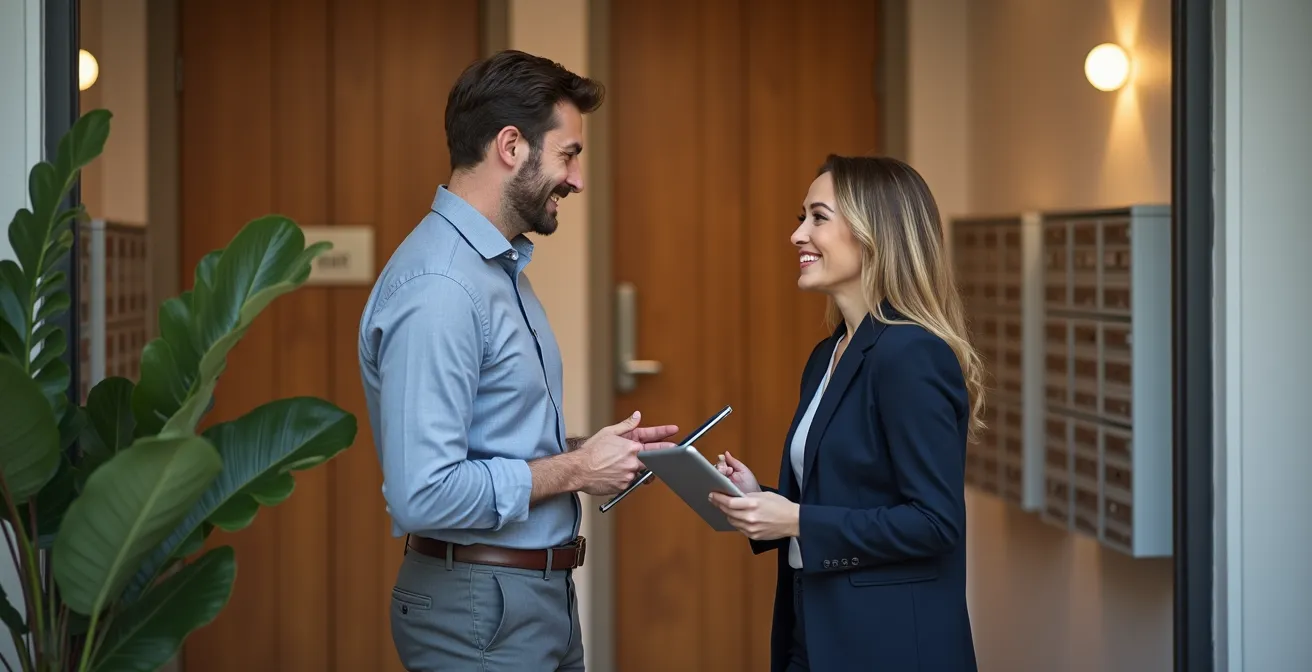 Professional boundaries between landlord and tenants in shared duplex building