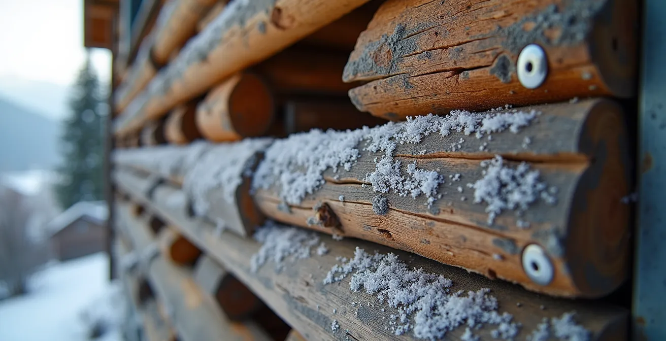 Panoramic view comparing two ski resort towns showing infrastructure and development patterns